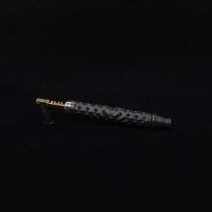 This image portrays Special Edition High Class Reaper Spine XL Dynavap Stem + XXL Condenser/(2) Mouthpieces - NEW!🍀 𓌜 by Dovetail Woodwork.