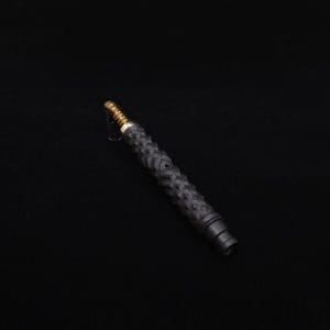This image portrays Special Edition High Class Reaper Spine XL Dynavap Stem + XXL Condenser/(2) Mouthpieces - NEW!🍀 𓌜 by Dovetail Woodwork.