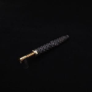 This image portrays Special Edition High Class Reaper Spine XL Dynavap Stem + XXL Condenser/(2) Mouthpieces - NEW!🍀 𓌜 by Dovetail Woodwork.