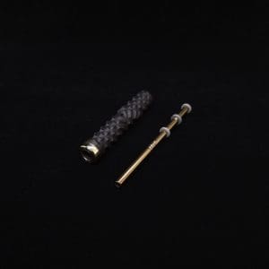 This image portrays Special Edition High Class Reaper Spine XL Dynavap Stem + XXL Condenser/(2) Mouthpieces - NEW!🍀 𓌜 by Dovetail Woodwork.