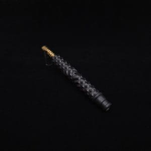 This image portrays High Class Reaper Spine XL Dynavap Stem + XXL Condenser/Mouthpiece - NEW! 𓌜 🎃 by Dovetail Woodwork.