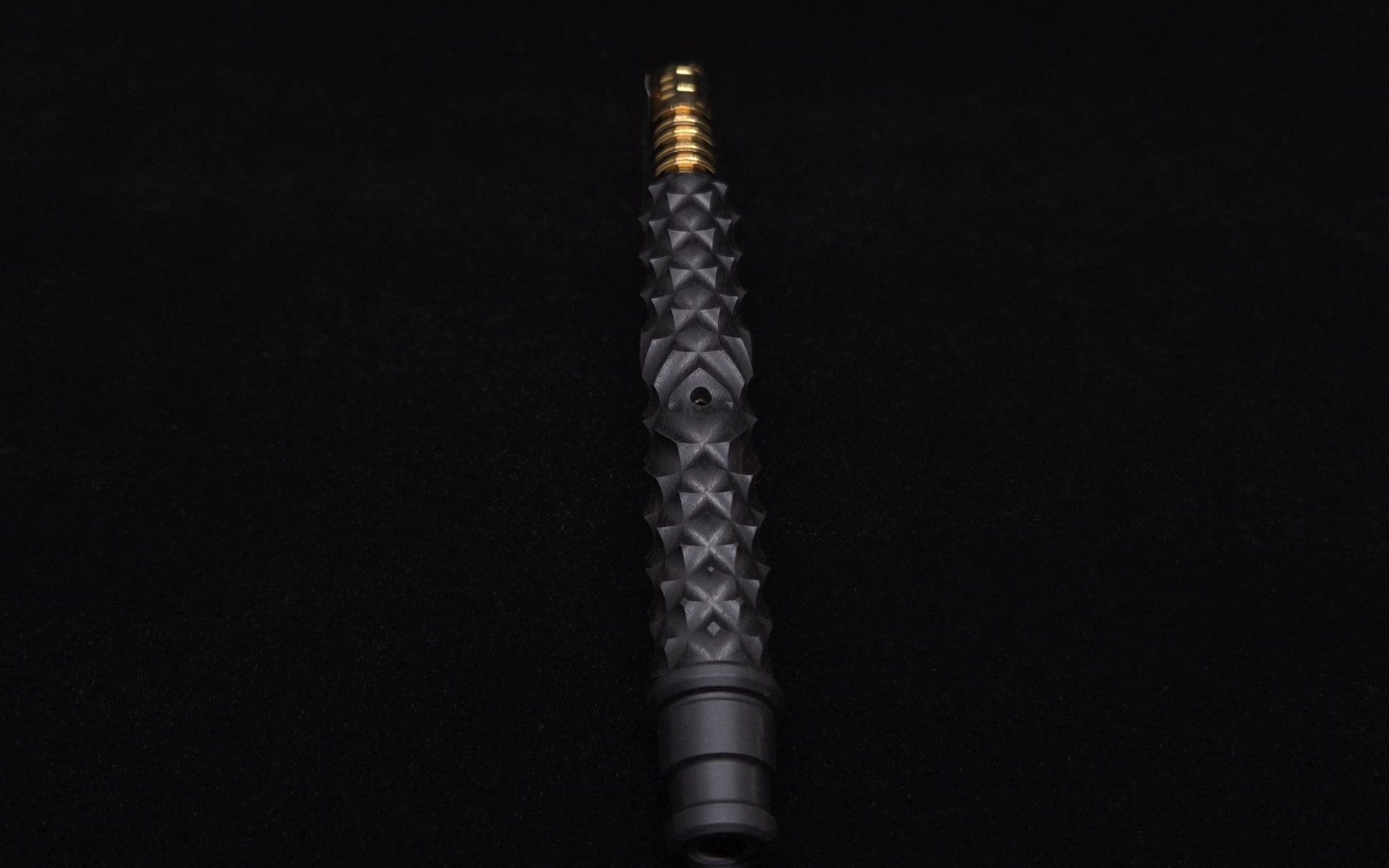 This image portrays High Class Reaper Spine XL Dynavap Stem + XXL Condenser/Mouthpiece - NEW! 𓌜 🎃 by Dovetail Woodwork.