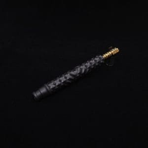 This image portrays High Class Reaper Spine XL Dynavap Stem + XXL Condenser/Mouthpiece - NEW! 𓌜 🎃 by Dovetail Woodwork.