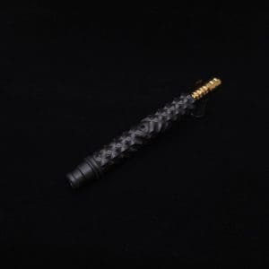 This image portrays High Class Reaper Spine XL Dynavap Stem + XXL Condenser/Mouthpiece - NEW! 𓌜 🎃 by Dovetail Woodwork.