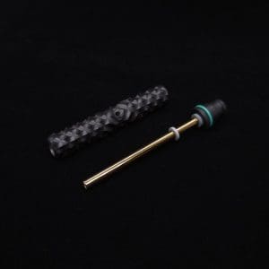 This image portrays High Class Reaper Spine XL Dynavap Stem + XXL Condenser/Mouthpiece - NEW! 𓌜 🎃 by Dovetail Woodwork.