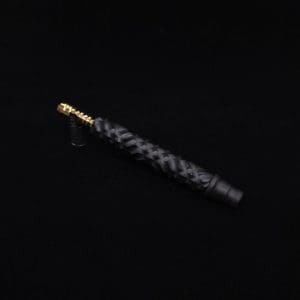 This image portrays High Class Reaper Spine XL Dynavap Stem + XXL Condenser/Mouthpiece+(2) Bonus M.P.'s - NEW! 𓌜 🎃 by Dovetail Woodwork.