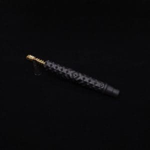 This image portrays High Class Reaper Spine XL Dynavap Stem + XXL Condenser/Mouthpiece+(2) Bonus M.P.'s - NEW! 𓌜 🎃 by Dovetail Woodwork.