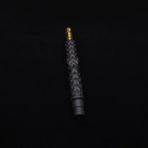 This image portrays High Class Reaper Spine XL Dynavap Stem + XXL Condenser/Mouthpiece+(2) Bonus M.P.'s - NEW! 𓌜 🎃 by Dovetail Woodwork.