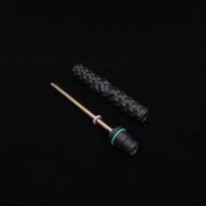 This image portrays High Class Reaper Spine XL Dynavap Stem + XXL Condenser/Mouthpiece+(2) Bonus M.P.'s - NEW! 𓌜 🎃 by Dovetail Woodwork.