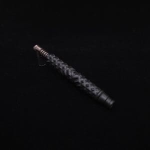 This image portrays High Class Reaper Spine XL Dynavap Stem + XXL Condenser/Ebony Mouthpiece - NEW! 𓌜 🎃 by Dovetail Woodwork.