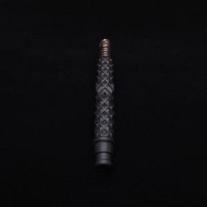 This image portrays High Class Reaper Spine XL Dynavap Stem + XXL Condenser/Ebony Mouthpiece - NEW! 𓌜 🎃 by Dovetail Woodwork.