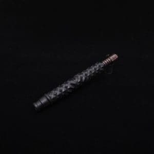 This image portrays High Class Reaper Spine XL Dynavap Stem + XXL Condenser/Ebony Mouthpiece - NEW! 𓌜 🎃 by Dovetail Woodwork.