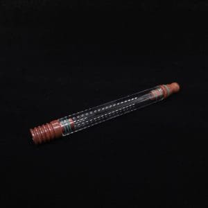 This image portrays Dynavap 3XL Boro-Glass/Amboyna Burl Wood Specialty Stem Setup-NEW Design! by Dovetail Woodwork.