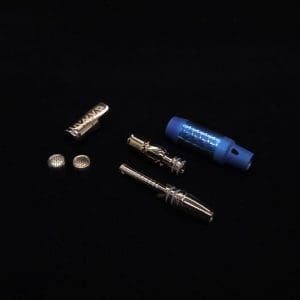 This image portrays The Vong X-Full Device Custom Anodized-Special Edition-NEW! ☘ by Dovetail Woodwork.