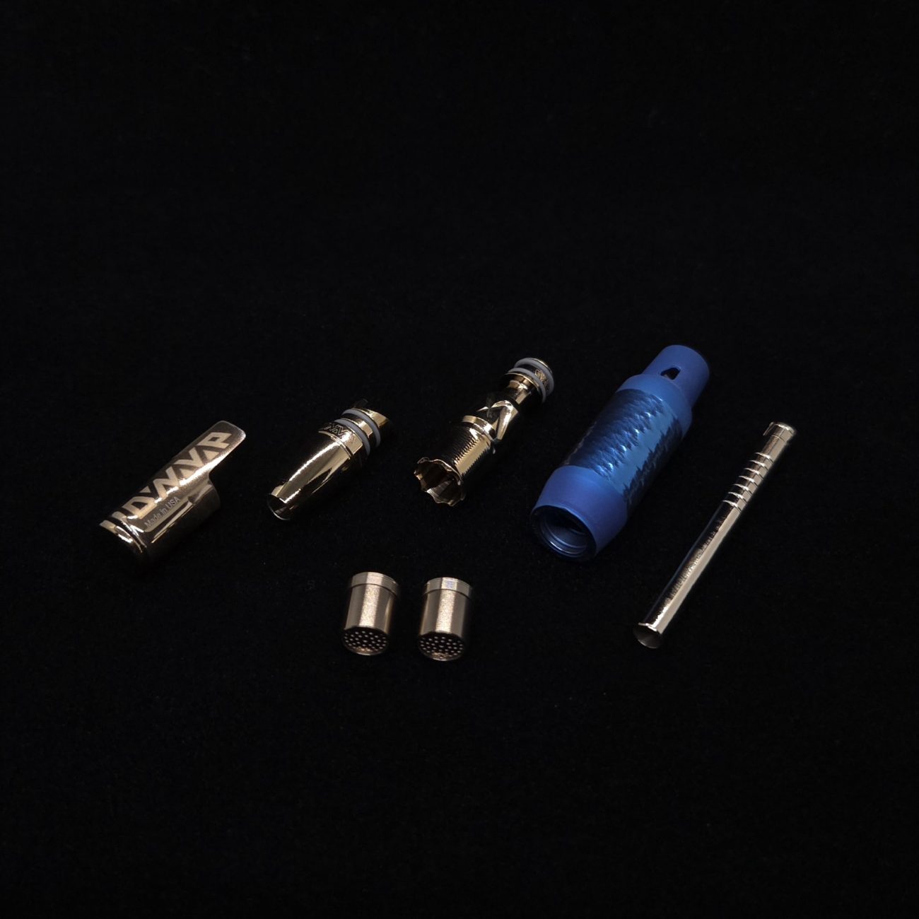 This image portrays The Vong X-Full Device Custom Anodized-Special Edition-NEW! ☘ by Dovetail Woodwork.