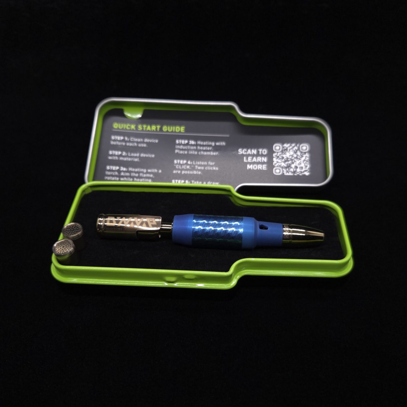 This image portrays The Vong X-Full Device Custom Anodized-Special Edition-NEW! ☘ by Dovetail Woodwork.