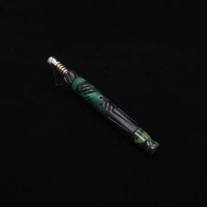 This image portrays Vertex XL Black Ebony Hybrid Dynavap Stem + (2) Mouthpieces 🔥 by Dovetail Woodwork.