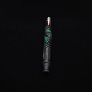 This image portrays Vertex XL Black Ebony Hybrid Dynavap Stem + (2) Mouthpieces 🔥 by Dovetail Woodwork.