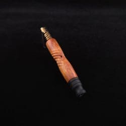 Dynavap Contoured Spiral Burl (Standard) Stem + Matched Ebony Mouthpiece - NEW! 🔥