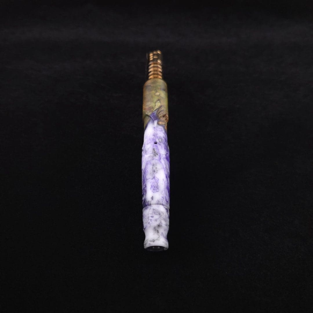 Dynavap Viper V2 Radioactive Luminescent Burl Hybrid XL Stem + Book-Matched Mouthpiece-New! ☢