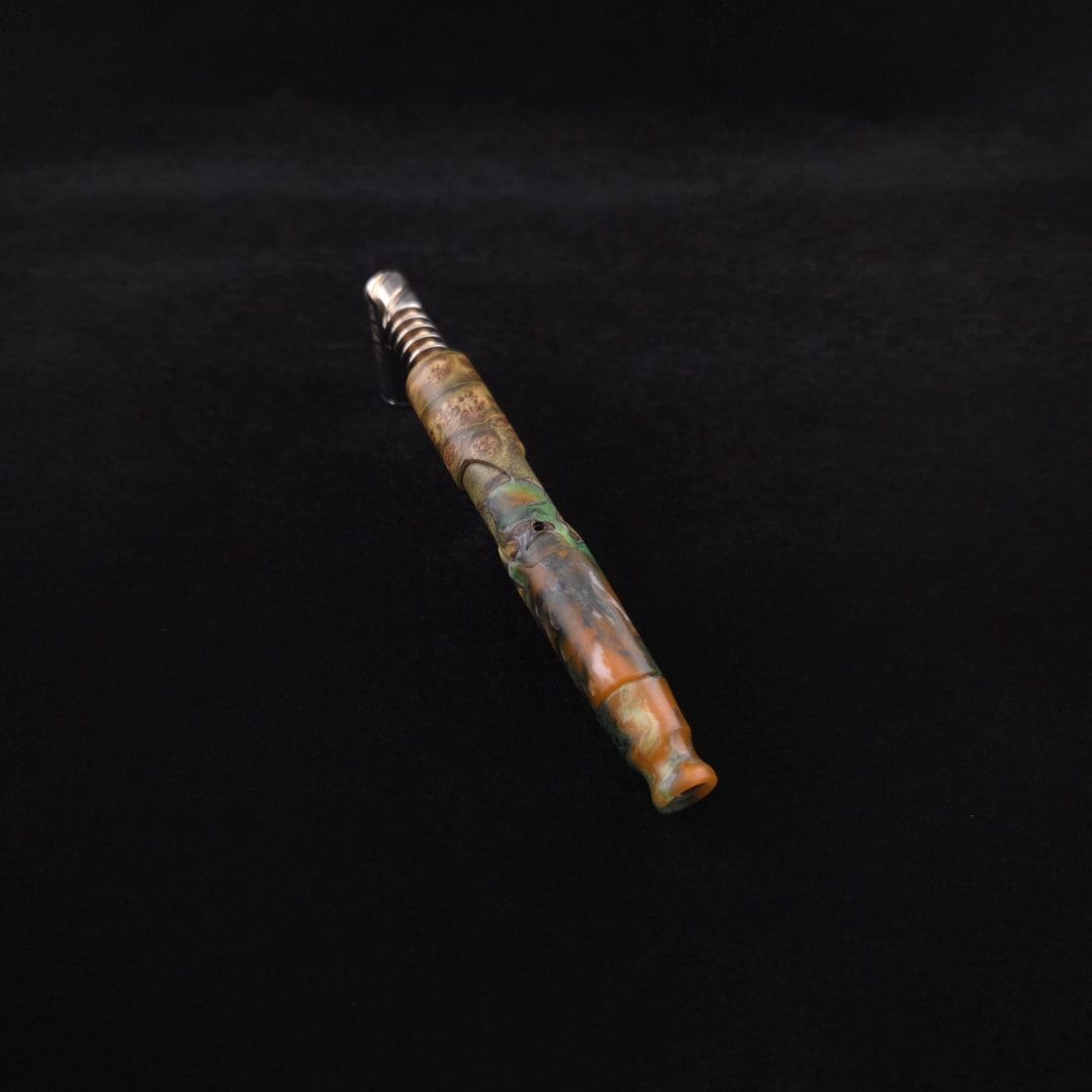 Dynavap Viper V2 Radioactive Luminescent Burl Hybrid XL Stem + Book-Matched Mouthpiece-New! ☢