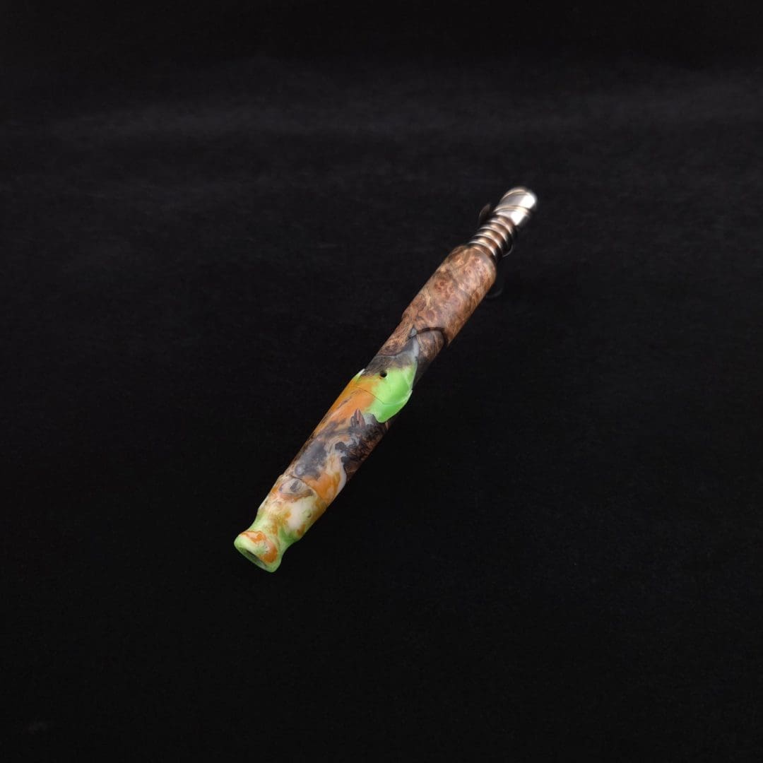 Dynavap Viper V2 Radioactive Luminescent Burl Hybrid XL Stem + Book-Matched Mouthpiece-New! ☢