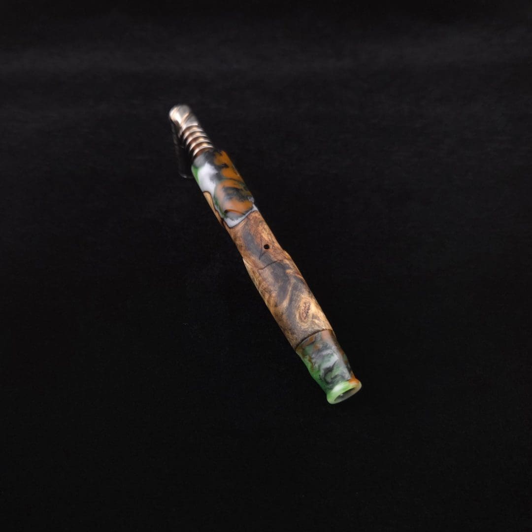 Dynavap Viper V2 Radioactive Luminescent Burl Hybrid XL Stem + Book-Matched Mouthpiece-New! ☢