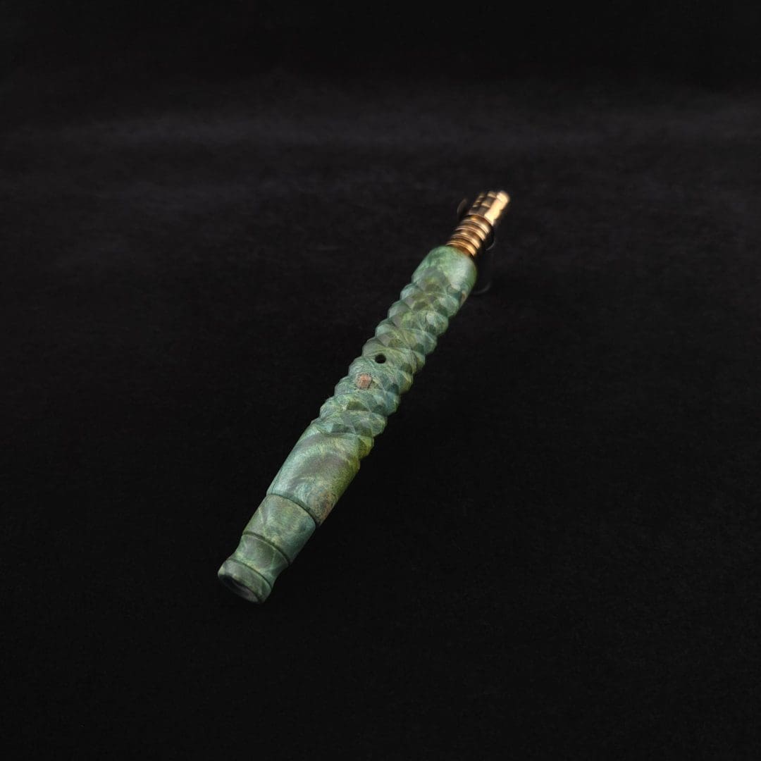Dynavap Diamond Nexus XL Burl Stem + Book-Matched Spinning Mouthpiece – New!